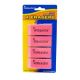 Erasers - Pink - 4 Pack - Large Beveled Case Pack 48 - 1011fc85-23ab-4c76-ba7d-378fb09d30cf.55713cb246fe06ee443c014e3f1e90fd.jpg