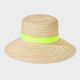 Packable Down Brim Straw Hat - a New Day™ Natural/Yellow S/M - 1063937756-1.jpg