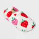 Women's Strawberry Print Cozy Fleece High Cut Pull-on Slipper Socks with Grippers - Ivory/Red M/L - 1063973241-1.jpg