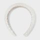 White Pearl Criss Cross Padded Headband - White - 1063981381-1.jpg