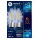 GE 2pk 40W Reveal HD+ LED BM Decorative Light Bulbs: 3.5W Dimmable, 2700K, 300 Lumens, E26 Base, 13.7-Year Life - 106806664-1.jpg