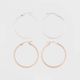 A New Day Two-Tone Sterling Silver Hoop Earring Set 2pc - Silver / Rose Gold - 122384522-1.jpg