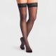 Women's 20D Sheer Thigh Highs with Lace Trim - Auden™ Black S/M - 1276060970-1.jpg