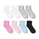 Kids' 8pk Ankle Length Socks - Dealworthy Pink/Blue/White M/L - 1276075008-1.jpg