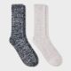 Women's 2pk Feather Cozy Crew Socks - Auden™ Gray/Black 4-10 - 1276080131-1.jpg