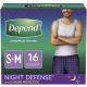 Depend Night Defense Incontinence Disposable Underwear for Men - Overnight Absorbency - S/M - 16ct - 159158287-1.jpg