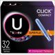 U by Kotex Click Compact Tampons, Super Plus Absorbency, Unscented, 32 Count - 32 Ct | CVS - 183172030-1.jpg