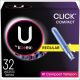 U by Kotex Click Compact Tampons, Regular Absorbency, Unscented, 32 Count - 32 Ct | CVS - 183197819-1.jpg