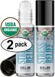 Organic Stress Relief Blend Essential Oil Roll on (2 PACK - USDA CERTIFIED ORGANIC) Pre-diluted with Glass Roller Ball - 10ml Bottle - 195423448-1.jpg