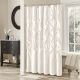 Madison Park Vivian Tufted Shower Curtain, White, 72X72 - 2273123-1.jpg