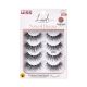KISS Lash Couture Naked Drama Eyelashes Multipack, ‘Ruffle’, 4 Pairs