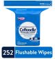 Cottonelle Flushable Wet Wipes for Adults, 1 Refill Pack, 252 Flushable Wipes, Alcohol-Free