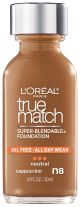 L'Oreal Paris True Match Super-Blendable Liquid Foundation, Cappuccino, 1 fl. oz.