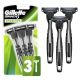 Gillette Mach3 Sensitive Mens Disposable Razors, 3 ct