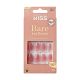 KISS Bare but Better Press on Nails, Nude Nude, Beige, Medium Coffin, 28 Count