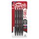 Sharpie S-Gel Pens, Carded Packaging, .7mm, 4/Pkg.