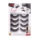 KISS Triple Push-Up Collection Fake Eyelashes Multipack, ‘Bombshell’, 4 Pairs
