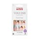KISS Voguish Fantasy French Press-On Nails, Charmante, Pink, Medium Almond, 31 Ct.
