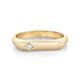 Lizzie Mandler Stacking Ring in Yellow Gold/White Diamonds, Size 4 - 504578034-1.jpg