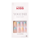 KISS Voguish Fantasy Fake Nails, Purple, Medium Coffin, Disco Ball, 28 Ct.