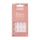 KISS Bare but Better Press-On Nails, Glossy Pink, Short Length, Square Shape, 31 Ct.