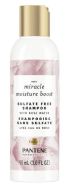Pantene Sulfate Free Shampoo with Rosewater for Dry Damaged Hair, Color Safe, 3.0 oz