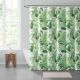 Tayson Zinnias Flower Floral Peva Shower Curtain Set with Bath Rug Green - 672500502-1.jpg