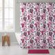 Tayson Zinnias Flower Floral Peva Shower Curtain Set with Bath Rug - 672740649-1.jpg
