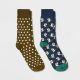 Men's Mallard Novelty Crew Socks 2pk - Goodfellow & Co Navy Blue/Green 7-12 - 676391477-1.jpg