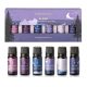 Folkulture 100% Pure Essential Oils Blend for Diffusers for Home, Set of 6 Aromatherapy Oils, Diffuser Oil or Fragrance Oil - Eucalyptus, Jasmine, Orange, Lavender, Rosemary, Peppermint (Sleep)