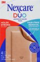 Nexcare Duo Adhesive Gauze Pads DSA34-4, 3 in x 4 in (76 mm x 101 mm)
