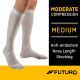 FUTURO Anti-Embolism Knee Highs, Unisex, Medium, Moderate Compression