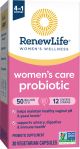 Renew Life Women's Care Vaginal Women's Probiotic Supplement, 50 Billion CFU Guaranteed, 30 Vegetarian Capsules
