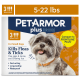 PetArmor Plus Flea & Tick Prevention for Small Dogs 5-22 lbs, 3 Month Supply