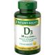 Nature's Bounty Vitamin D3, Immune and Bone Health Support, 50 mcg, Softgels, 240 Ct
