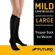 FUTURO Trouser Socks, Large, Mild Compression, Female