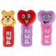 Wondapop Pez Plush Set with Teddy Bear, Red Heart and Purple Heart Plush Dispensers, 7