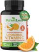Forest Leaf Liposomal Vitamin C with MCT Oil & Sunflower Lecithin Immunity Booster Vitamins, 120 Vegetable Capsules