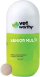 Vet Worthy Senior Multi - Dog Multivitamins Chewable with Vitamin E for Dogs, Taurine for Dogs, & Vitamin C for Dogs - Senior Dog Supplements for Small & Large Dog Daily Multivitamin - Liver (60ct)