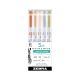 Zebra Mildliner Double Ended Creative Markers - Neutral Colors, Set of 5