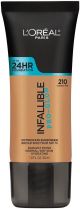 L'Oreal Paris Infallible Pro-Glow Liquid Foundation Makeup, 210 Classic Tan, 1 fl oz