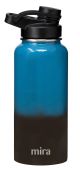 MIRA Stainless Steel Insulated Sports Water Bottle - Hydro Metal Thermos Flask Keeps Cold for 24 Hours, Hot for 12 Hours - BPA-Free Spout Lid Cap (32 oz (960 ml, 1 qt), Blue Lava - MIRA-Stainless-Steel-Insulated-Sports-Water-Bottle-Hydro-Metal-Thermos-Fla