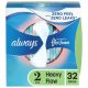 Always Infinity Feminine Pads for Women, Size 2, Heavy, Without Wings, Unscented, 32 Ct