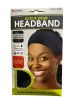 Donna Active Wear Headband in Black - Stylish, Non-Slip, Sweat-Wicking Headband for Sports & Fitness
