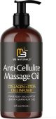 M3 Naturals Massage Oil | Collagen Oil Grapefruit & Lemon, 8 fl oz (240 ml)