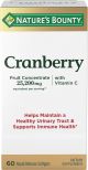Nature's Bounty Cranberry with Vitamin C Softgels, 25,200 Mg, 60 Ct