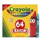 Crayola Crayons with Sharpener, 64 Ct, Back to School Supplies for Kids, Classroom Supplies for Teachers