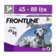 FRONTLINE® Plus for Dogs Flea and Tick Treatment, Large Dog, 45-88 lb, Purple Box, 3 CT