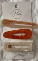 Hive and Co. Salon Hair Clip Set, 3CT  Marbel orange